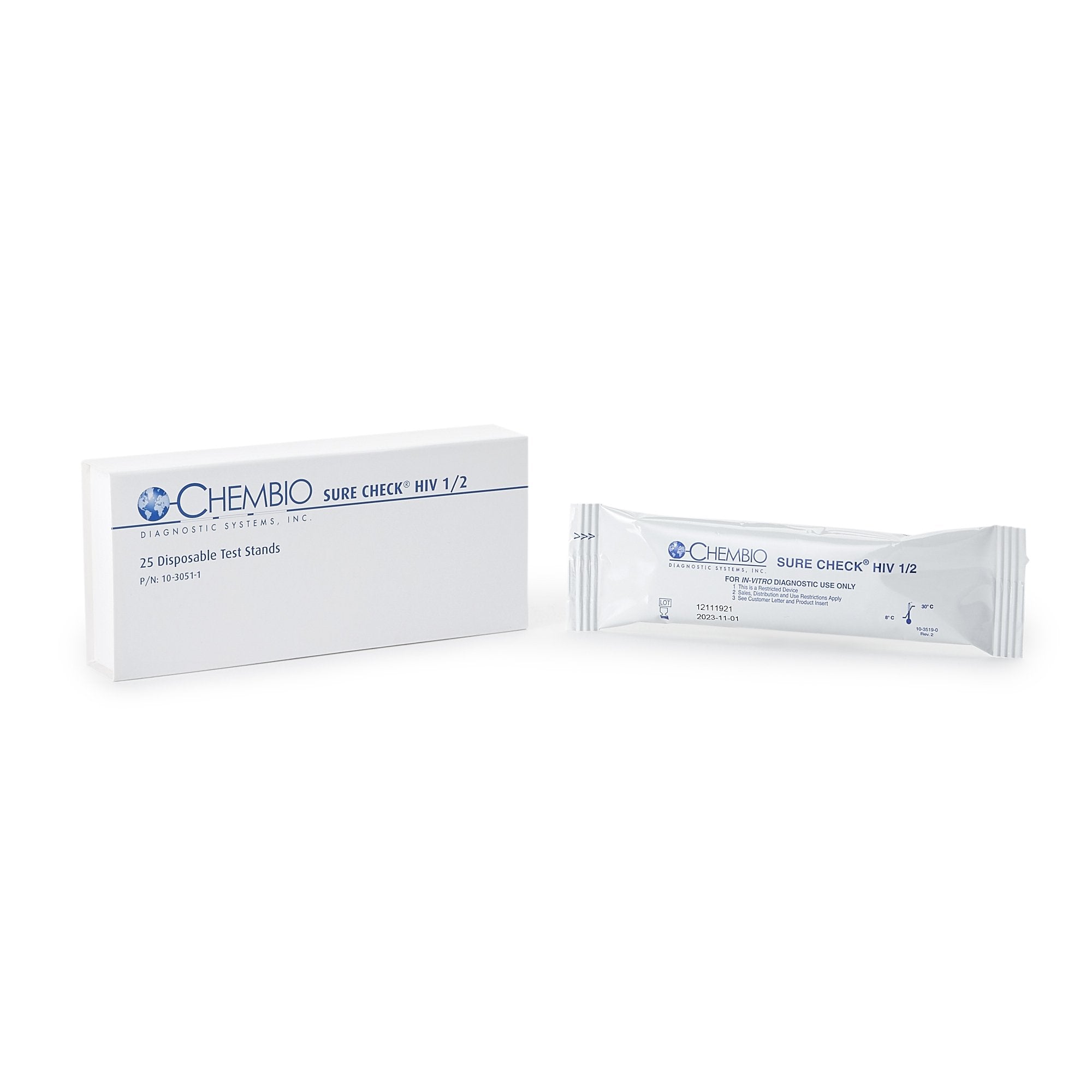 Sure Check HIV-1/2 Antibody Sexual Health Test Kit-Sexual Health Test Kit Sure Check HIV-1/2 25 Tests CLIA Waived Sample Dependent
