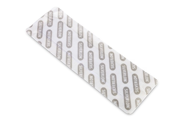 Silverlon Silver Dressing-Silver Island Dressing Silverlon� 4 X 12 Inch Rectangle Sterile