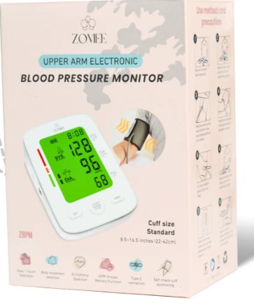 Home Automatic Digital Blood Pressure Monitor Zomee Extra Large Cuff Nylon Cuff 16.5 to 21 Inch Desk Model