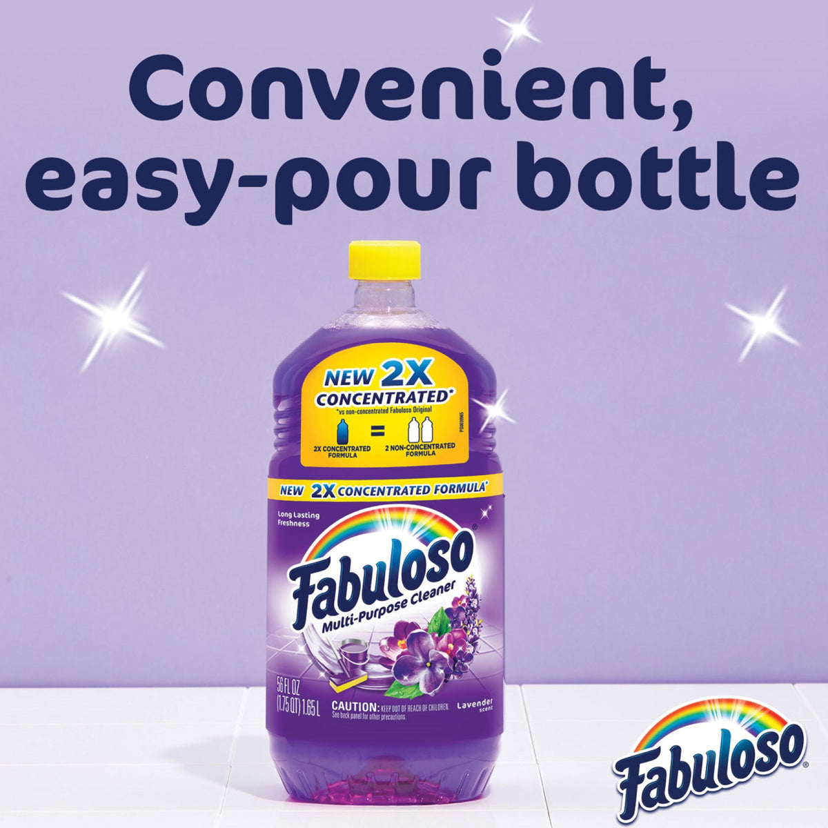 Fabuloso® Surface Cleaner Manual Pour Liquid 56 oz. Bottle Lavender Scent NonSterile