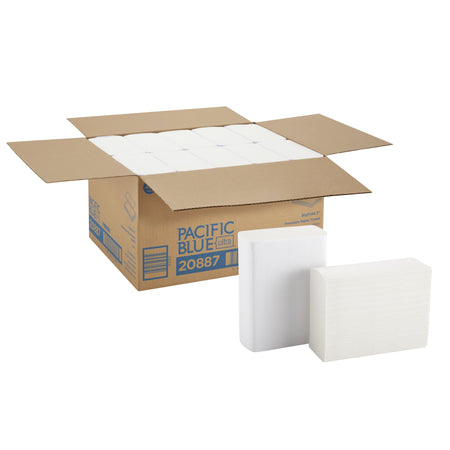Pacific Blue Ultra Bigfold Z Paper Towel, 220 Sheets per Pack, 10 Packs per Case-Paper Towel Pacific Blue Ultra Z-Fold 10-1/5 X 10-4/5 Inch
