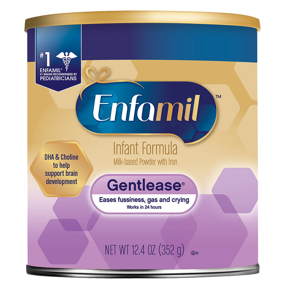 Enfamil� Gentlease� Powder Infant Formula, 12.4-ounce can-Infant Formula Enfamil� Gentlease� Unflavored 12.4 oz. Can Powder Milk-Based Fussiness / Gas / Crying