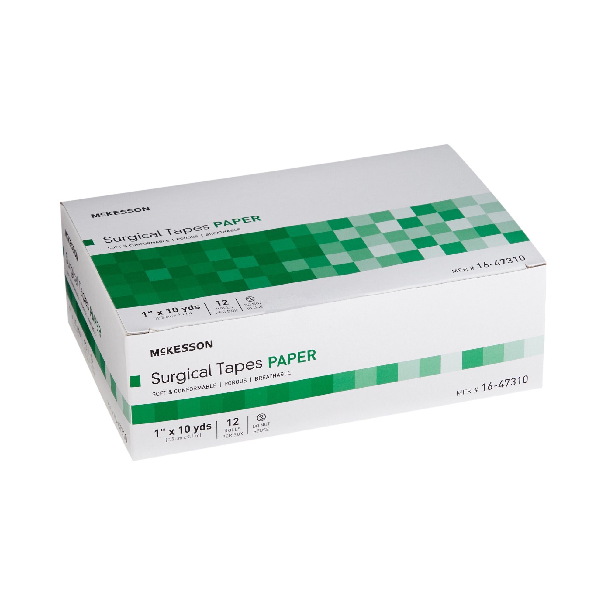 McKesson Paper Medical Tape, 1 Inch x 10 Yard, White-Medical Tape McKesson White 1 Inch X 10 Yard Paper NonSterile