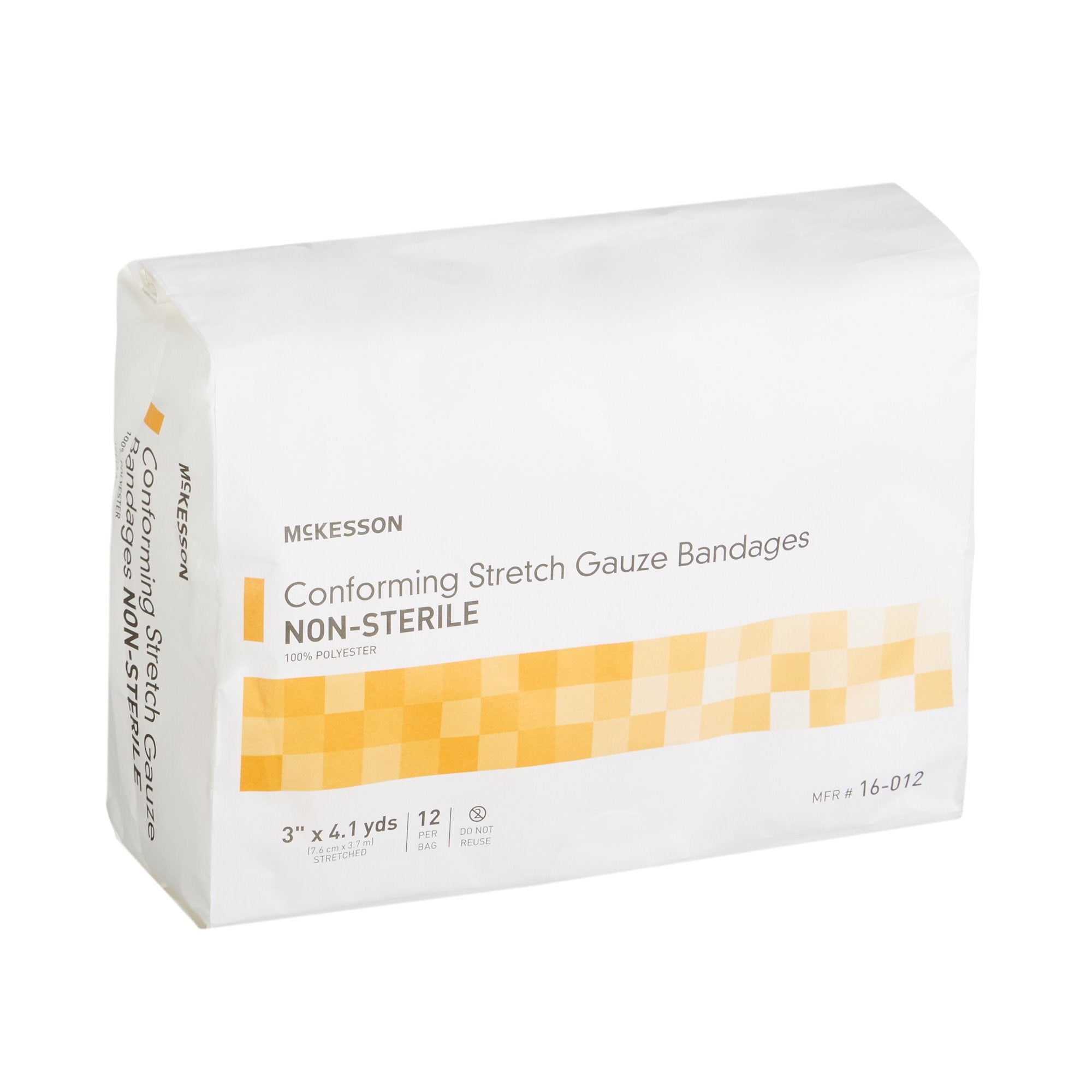 McKesson Conforming Bandage, 3 Inch x 4-1/10 Yard-Conforming Bandage McKesson 3 Inch X 4-1/10 Yard NonSterile 12 per Pack