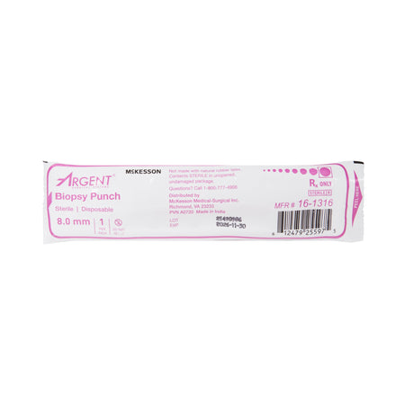 McKesson Argent Disposable Biopsy Punches, 8.0 mm-Biopsy Punch McKesson Argent Dermal 8 mm
