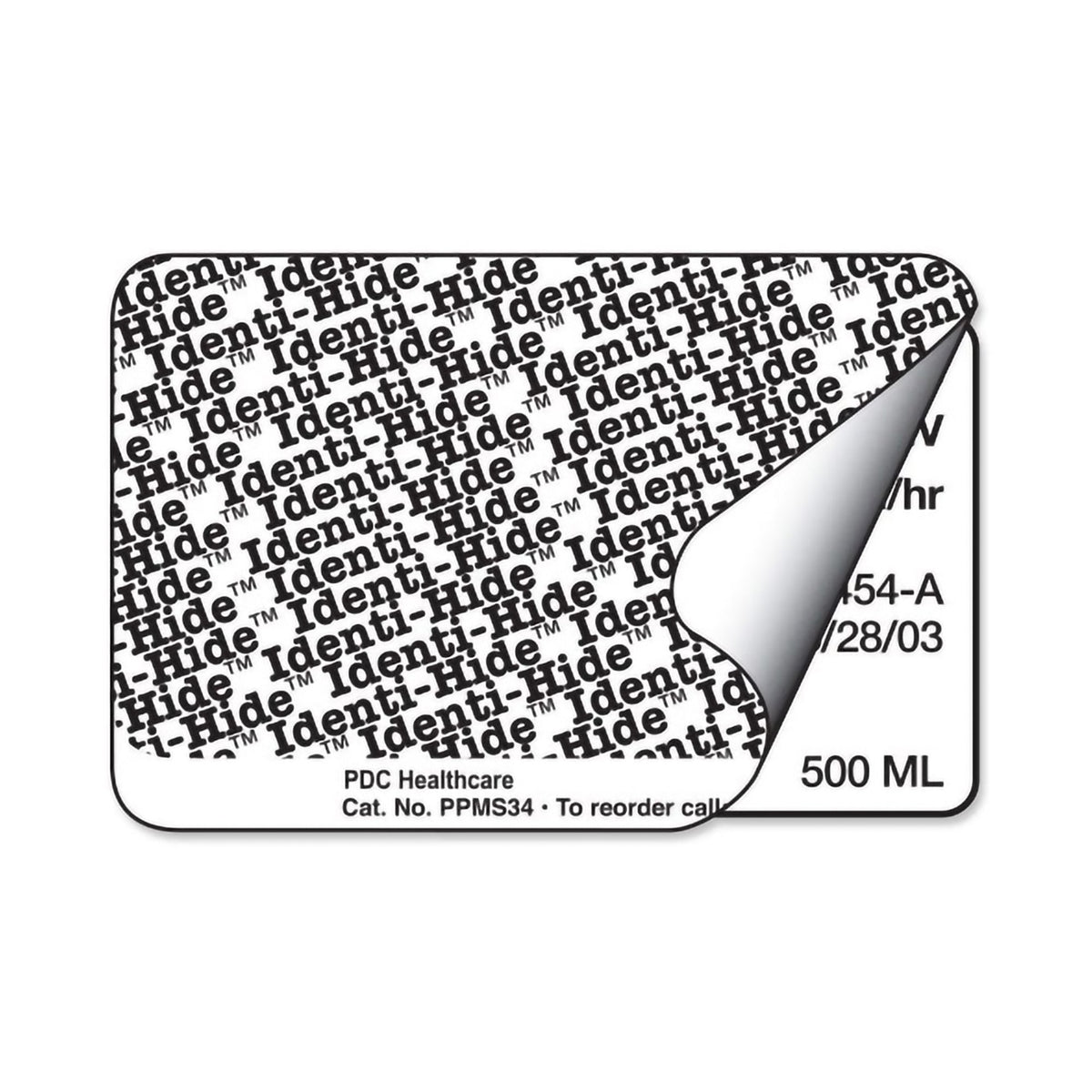 PDC® Identi-Hide™ Protection Label, 2 x 3 Inch - Indicators and Signage>Labels>Preprinted Labels - PDC Healthcare