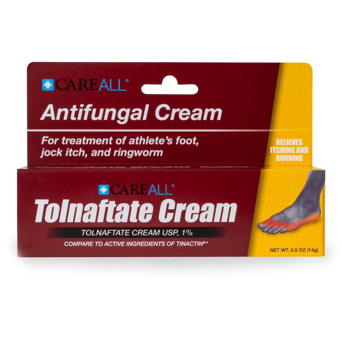 CareALL Tolnaftate Antifungal-Antifungal CareALL 1% Strength Cream 0.5 oz. Tube