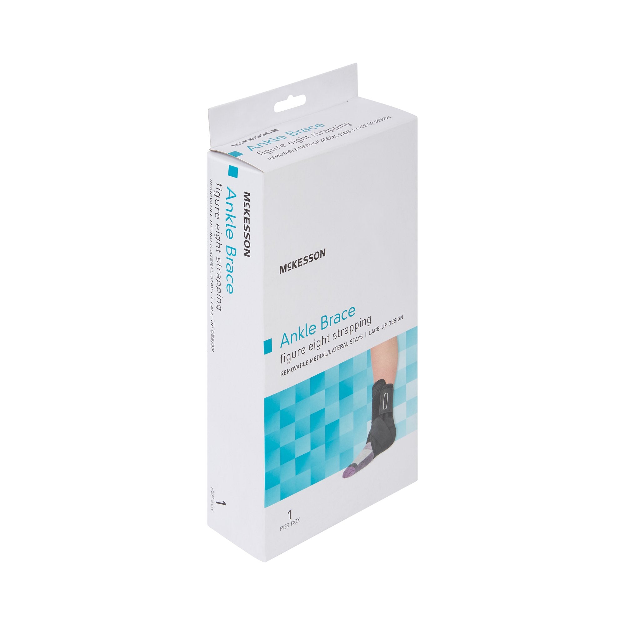 McKesson Low Profile Open Heel Open Toe Ankle Brace, Small-Ankle Brace McKesson Small Lace-Up / Figure-8 Strap / Hook and Loop Closure Foot