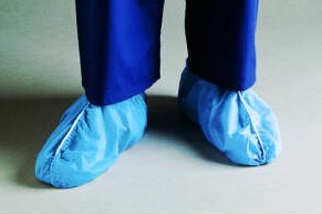 Dura-Fit Shoe Cover-Shoe Cover Dura-Fit X-Large Shoe High Nonskid Sole Blue NonSterile
