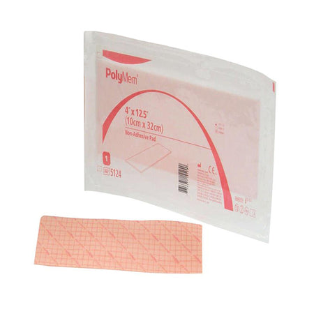 PolyMem® Nonadhesive without Border Foam Dressing, 4 x 12½ Inch