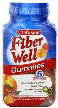 Vitafusion Fiber Supplement-Fiber Supplement vitafusion Fiber Well Assorted Flavors Gummies 90 per Bottle 4 Gram Strength Fiber