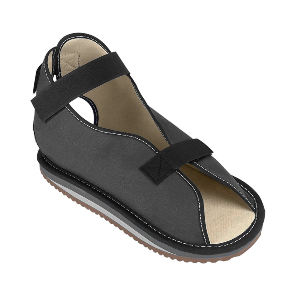 ssur Canvas Rocker Bottom Cast Shoe, Medium, Black-Cast Shoe Medium Black