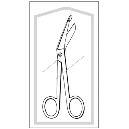 Econo™ Sterile Lister Bandage Scissors, 5-Inch Length - Instruments>Scissors and Shears - Sklar