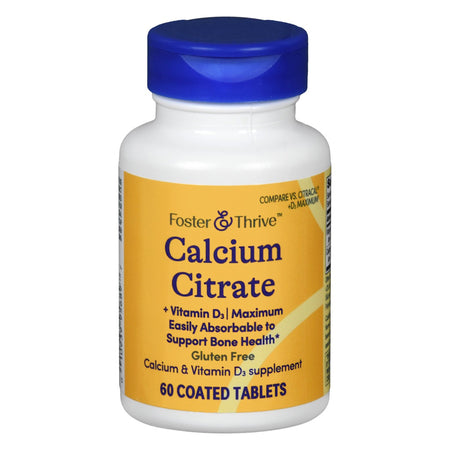 Foster & Thrive™ Calcium Citrate + Vitamin D-3 Coated Tablets Maximum - Pharmaceuticals>Over the Counter>Nonprescription V...