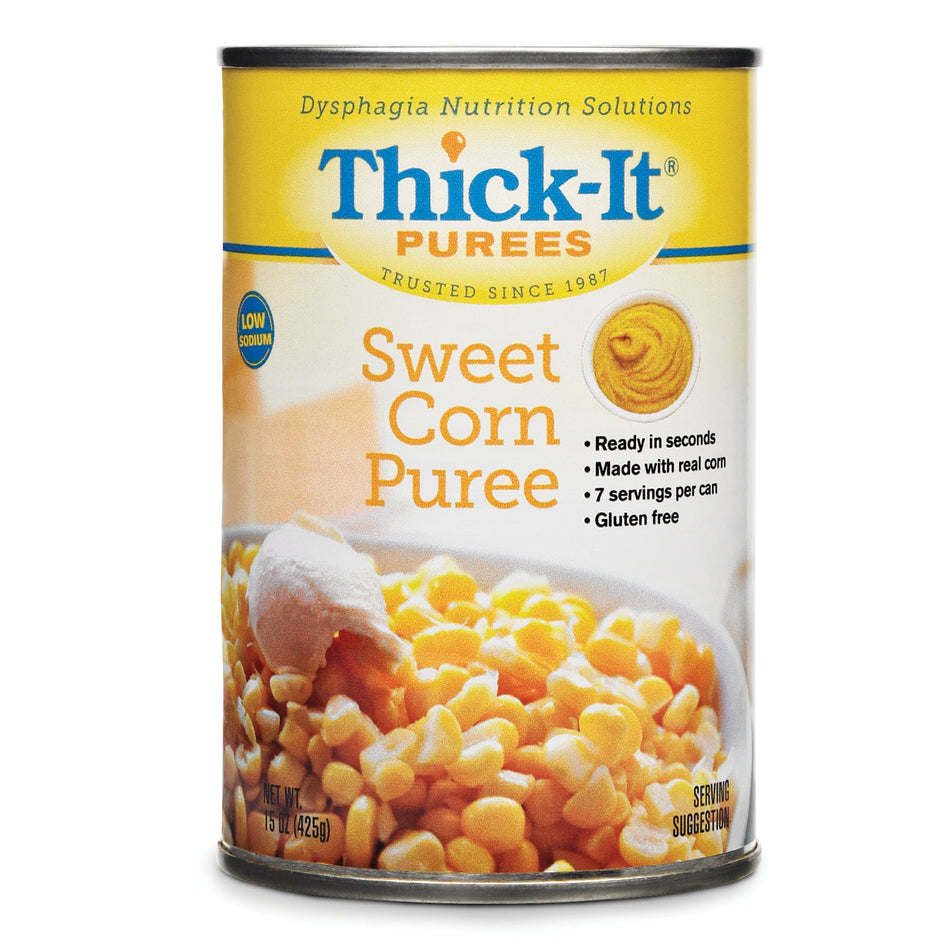 Thick-It Pure Sweet Corn Thickened Food, 15-ounce Can-Thickened Food Thick-It 15 oz. Can Sweet Corn Flavor Puree IDDSI Level 4 Extremely Thick/Pureed