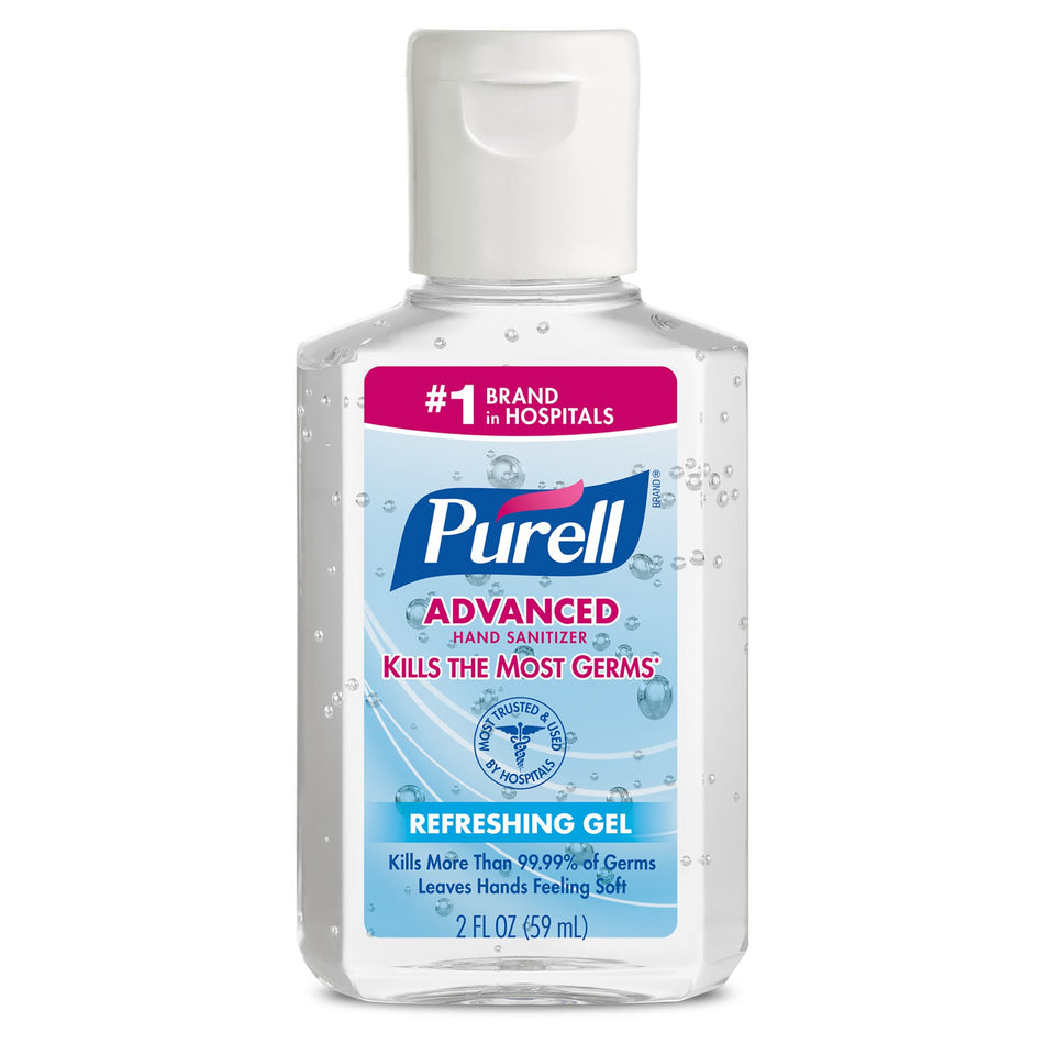 Purell Advanced Hand Sanitizer 70% Ethyl Alcohol Gel, Bottle, 2 ounces-Hand Sanitizer Purell� Advanced 2 oz. Ethyl Alcohol Gel Bottle