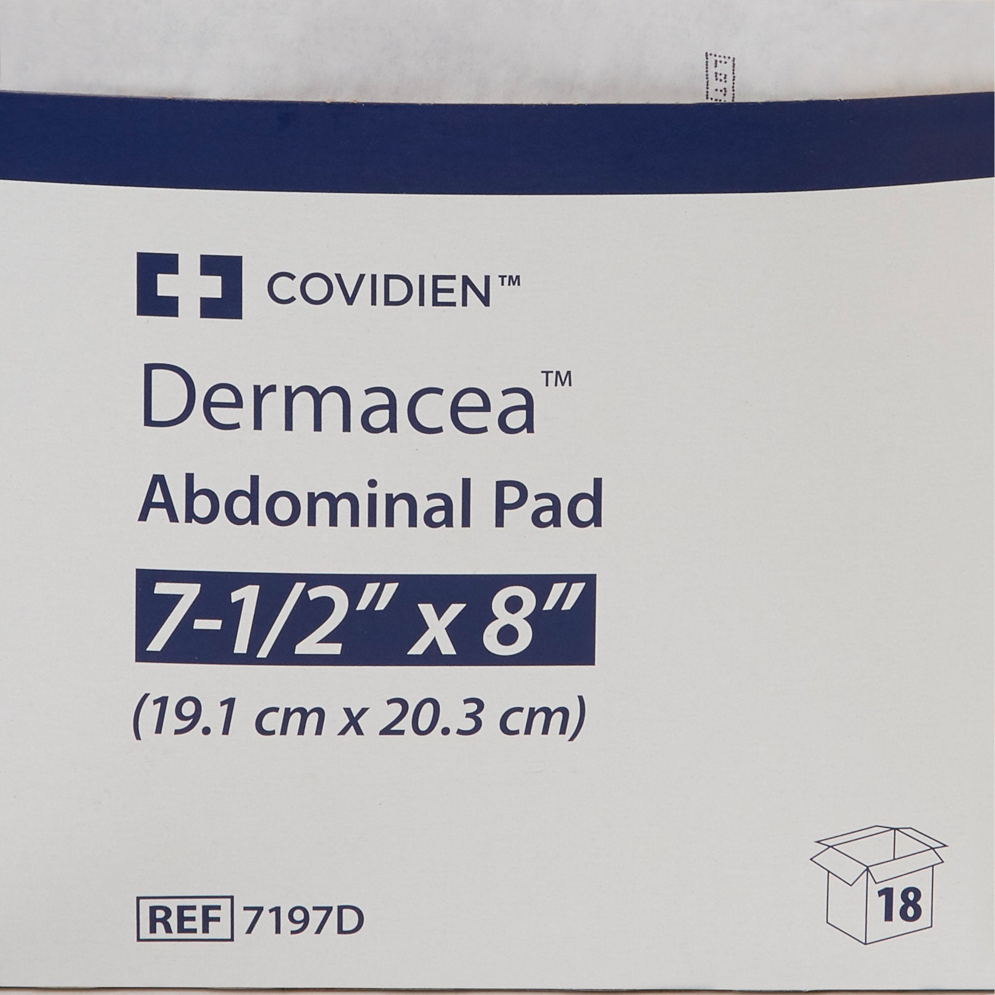 Dermacea Sterile Abdominal Pad, 7-1/2 x 8 Inch-Abdominal Pad Dermacea 7-1/2 X 8 Inch Sterile 1 per Pack