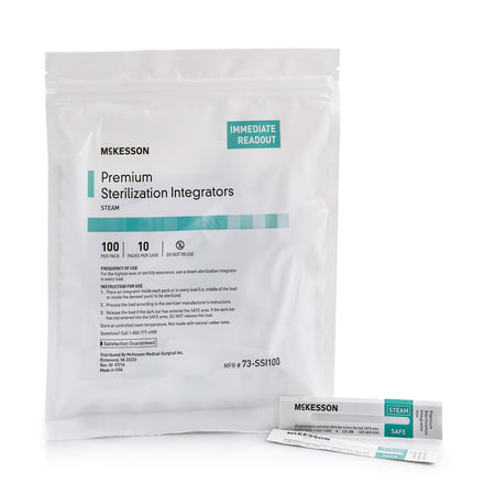 McKesson Sterilization Steam Integrator Strip-McKesson Sterilization Chemical Integrator Strip Steam 4 Inch Length