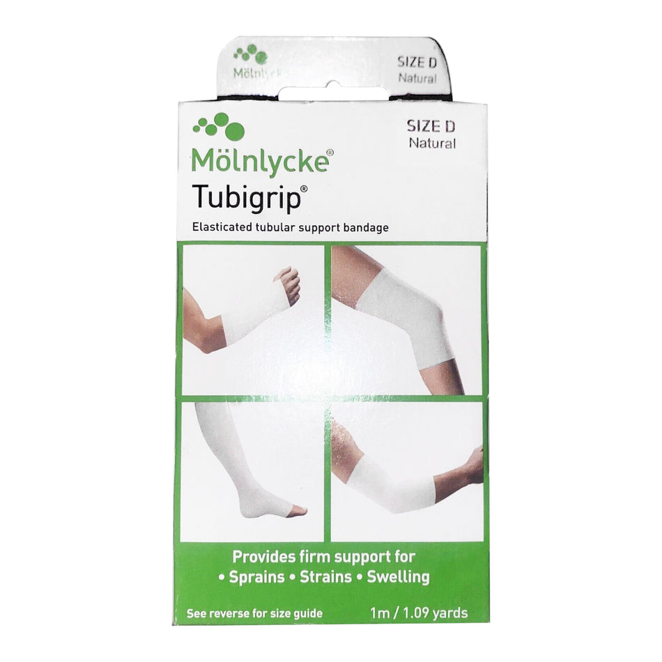 Tubigrip� Pull On Elastic Tubular Support Bandage, 1 Meter, Size D-Elastic Tubular Support Bandage Tubigrip� 3 Inch X 1 Yard Large Arm / Medium Ankle / Small Knee Pull On Natural NonSterile Size D Standard Compression
