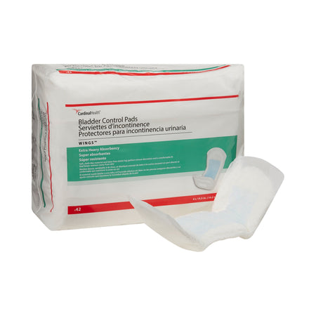 Sure Care Bladder Control Pads, Extra Heavy Absorbency, Adult, Unisex, Disposable, 4 X 14-1/2 Inch-Bladder Control Pad Sure Care 4 X 14-1/2 Inch Heavy Absorbency Polymer Core One Size Fits Most
