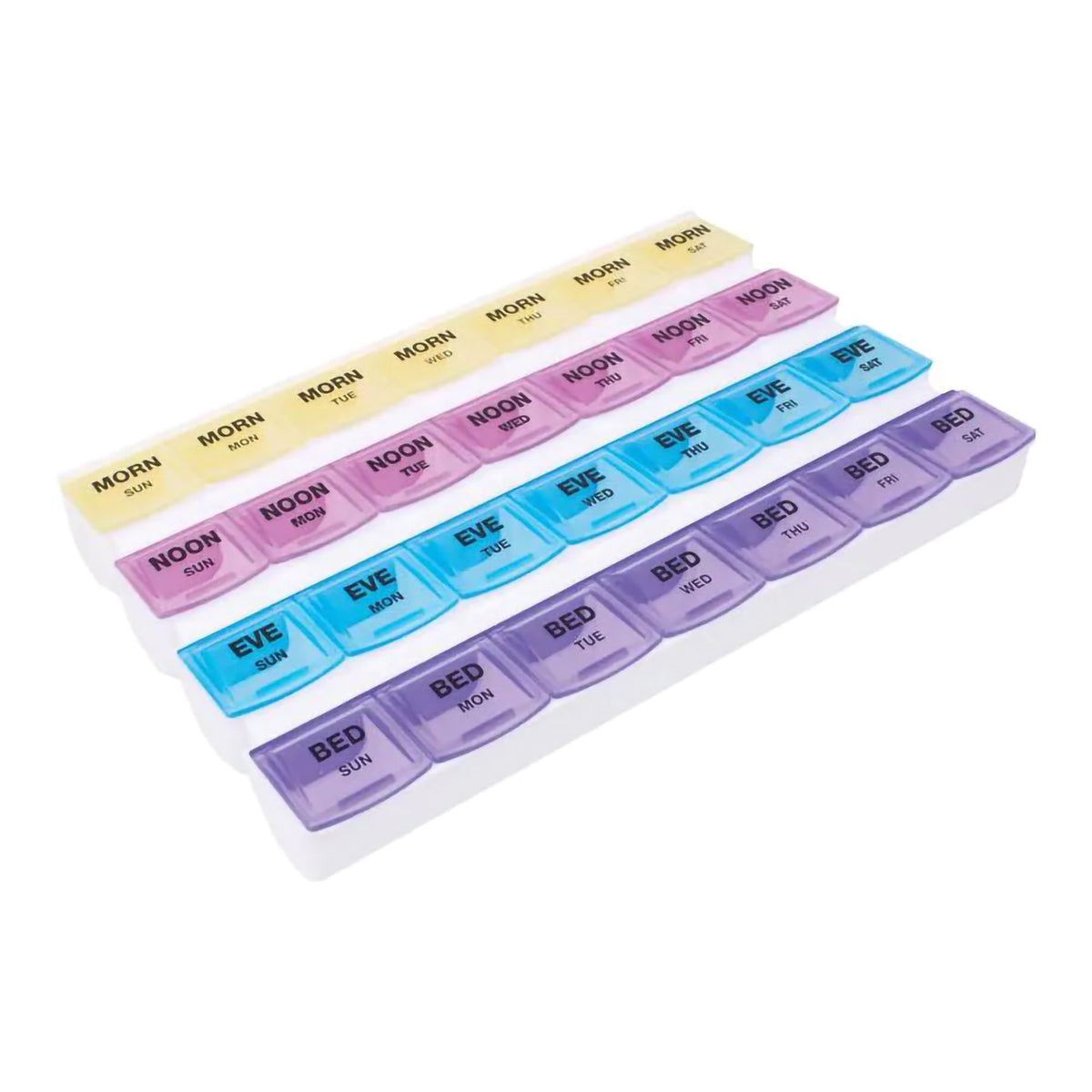 Mediplanner 7-Day, Four Times a Day Pill Organizer-Pill Organizer Mediplanner 7 Day 4 Dose