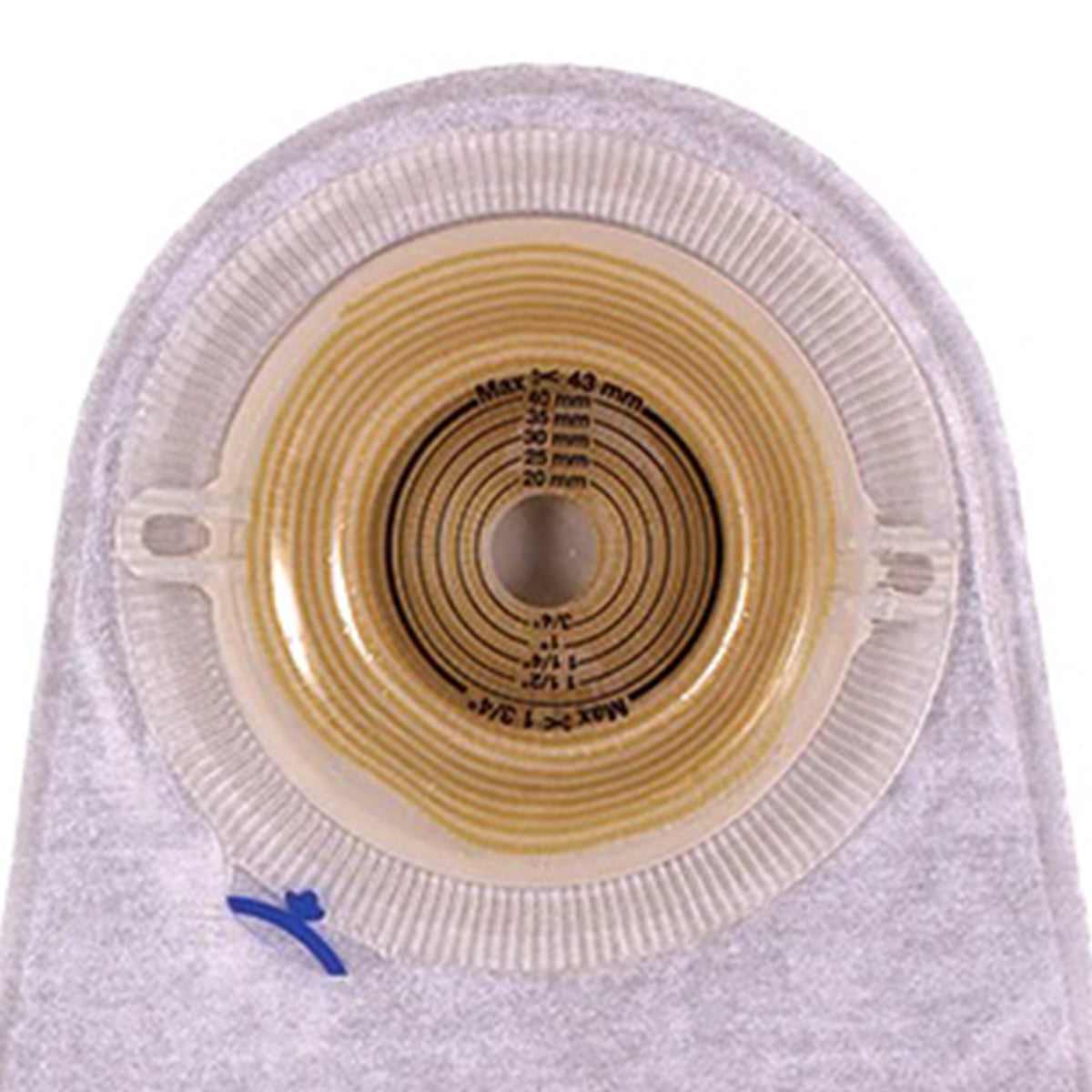 Assura One-Piece Drainable Transparent Urostomy Pouch, 10 Inch Length, 7/8 Inch Stoma-"Urostomy Pouch Assura One-Piece System 10-3/4 Inch Length Convex, Pre-Cut 7/8 Inch Stoma Drainable"