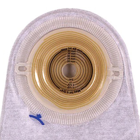 Assura One-Piece Drainable Transparent Urostomy Pouch, 10 Inch Length, 7/8 Inch Stoma-"Urostomy Pouch Assura One-Piece System 10-3/4 Inch Length Convex, Pre-Cut 7/8 Inch Stoma Drainable"