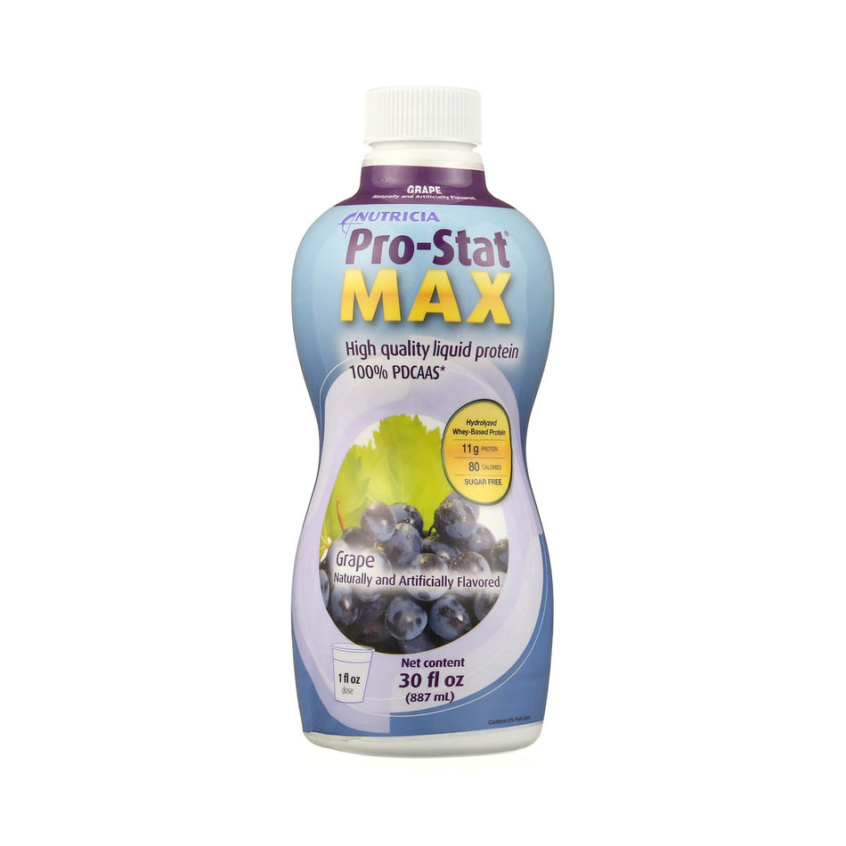 Pro-Stat Max Grape High Quality Liquid Protein, 30-ounce Bottle-Oral Supplement Pro-Stat MAX Grape Flavor Liquid 30 oz. Bottle