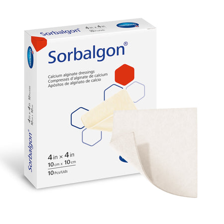 Sorbalgon® Alginate Dressing, 4 x 4 Inch - Wound Care>Advanced Wound Care>Alginate Dressings - Hartmann