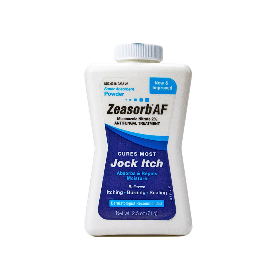 Zeasorb AF Antifungal Treatment Super Absorbent Powder-Antifungal Zeasorb AF 2% Strength Powder 2.5 oz. Shaker Bottle