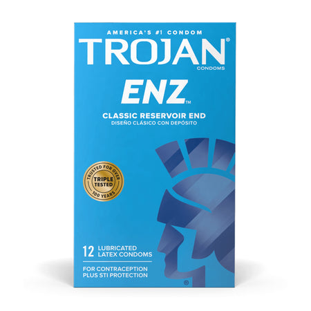 Trojan-Enz Lubricated Latex Condom-Condom Trojan-Enz Lubricated 3 per Box