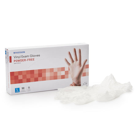 McKesson Confiderm® Vinyl Exam Glove, Large, Clear - Gloves>Exam Gloves - McKesson Brand