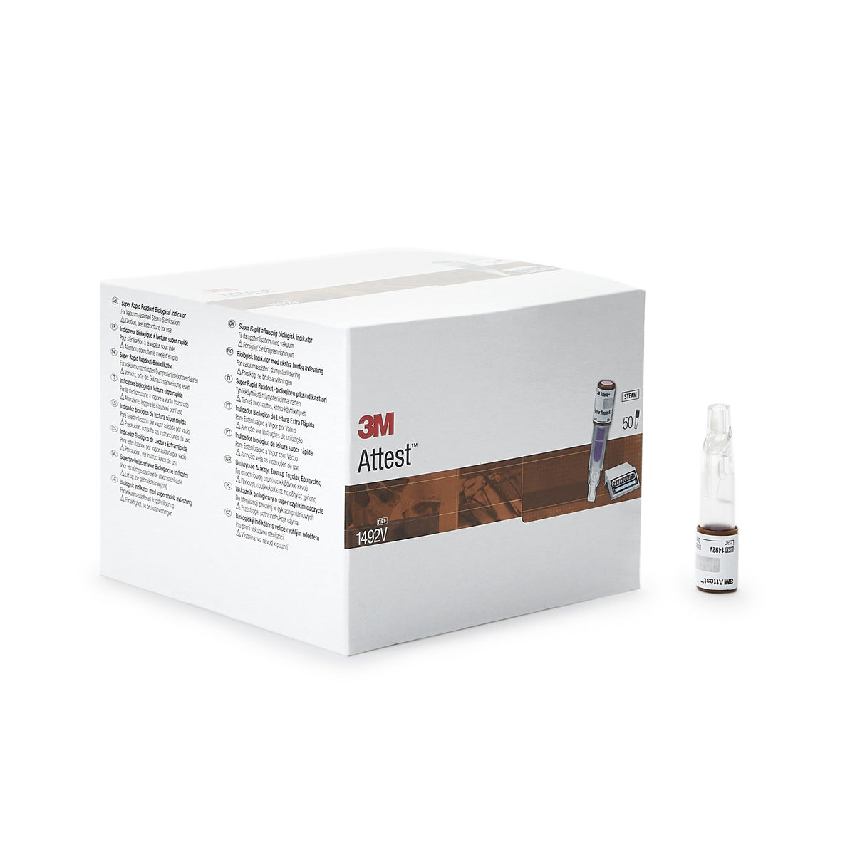 3M Attest Super Rapid Readout Sterilization Biological Indicator Vial-Attest Super Rapid Readout Sterilization Biological Indicator Vial Steam