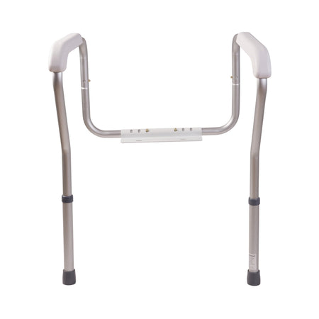 HealthSmart Toilet Safety Arms-Toilet Safety Rail HealthSmart White / Silver Aluminum