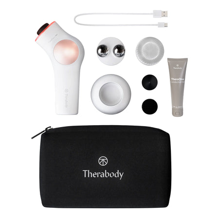 TheraFace Pro Hand-Held Face Massager & Cleanser, White - Physical Therapy>Self-Help Aids - Therabody Inc