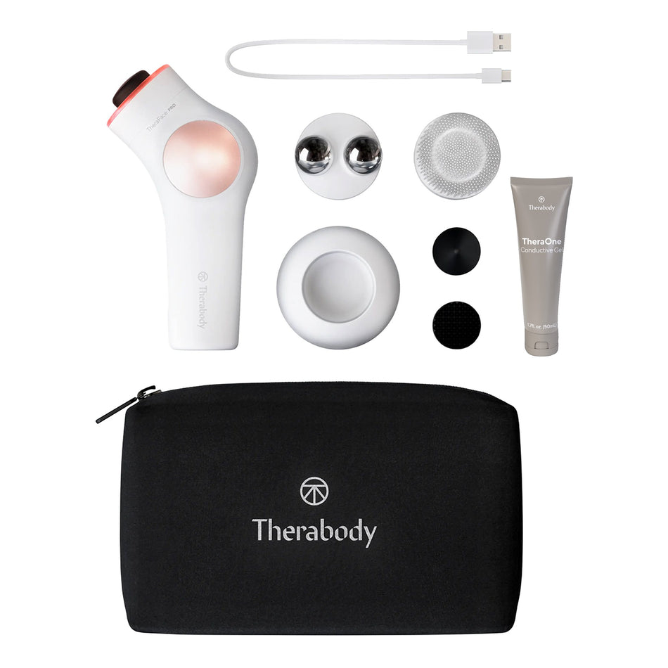 TheraFace Pro Hand-Held Face Massager & Cleanser, White-Hand-Held Face Massager & Cleanser TheraFace PRO