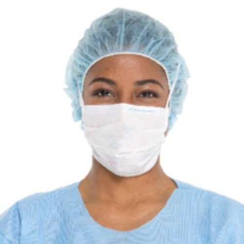 Fluidshield Surgical Mask with Eye Shield-Surgical Mask FluidShield ASTM Level 2 Tie Closure One Size Fits Most