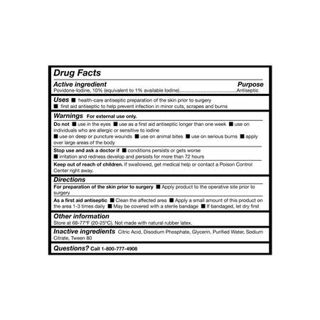 McKesson Prep Solution 1 gal. Jug-Skin Prep Solution McKesson 1 gal. Jug 10% Strength Povidone-Iodine NonSterile