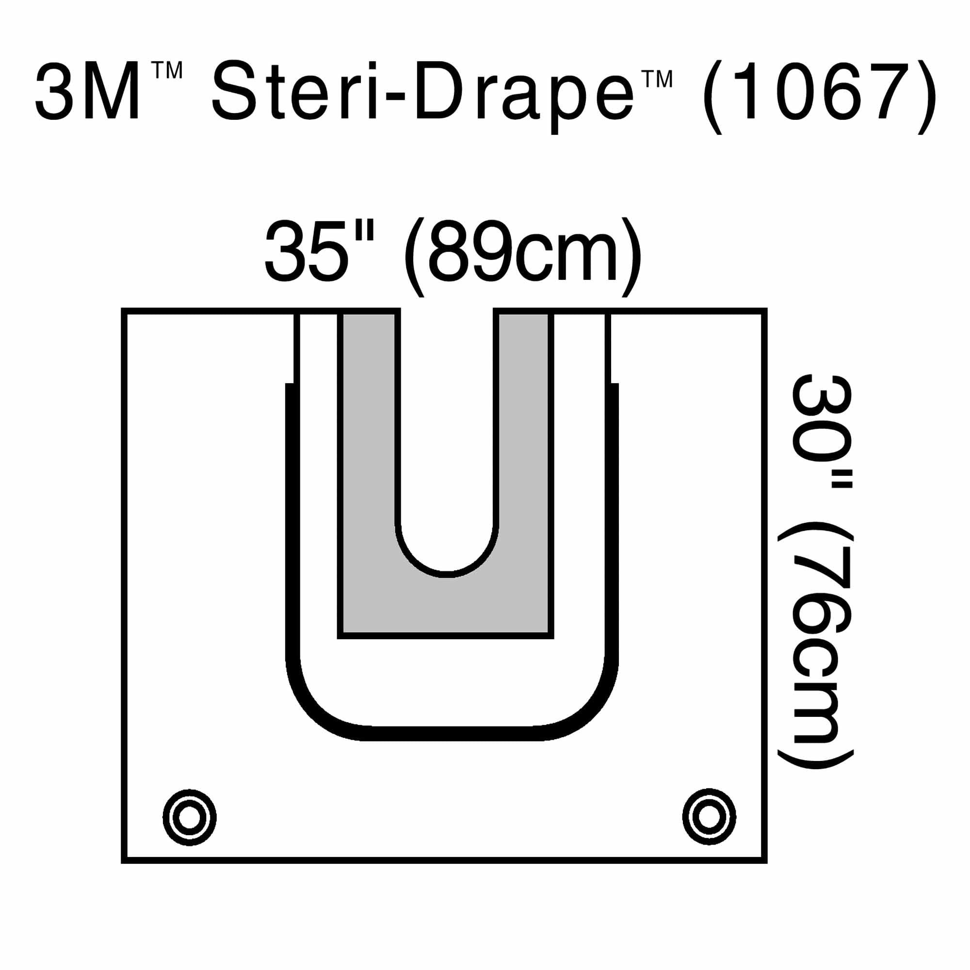 3M Steri-Drape Sterile U-Pouch Orthopedic Drape, 35 x 30 Inch-Orthopedic Drape 3M Steri-Drape U-Pouch 35 W X 30 L Inch Sterile