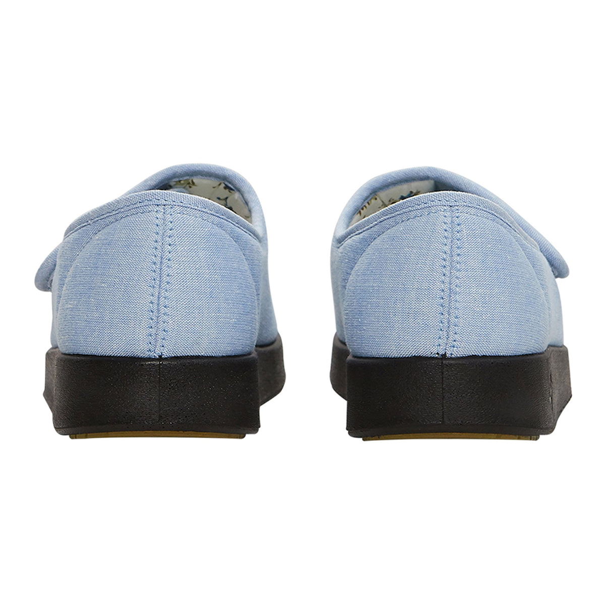 Silverts® Women's Indoor/Outdoor Extra Wide Open Toe Shoes, Denim, Size 7