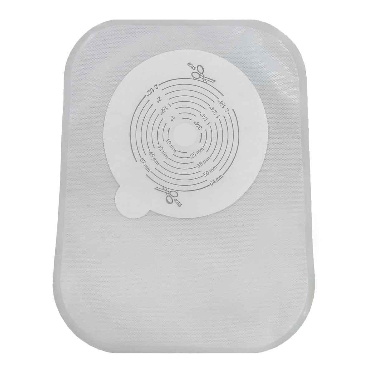 Securi-T™ One-Piece Closed End Transparent Filtered Ostomy Pouch, 8 Inch Length, 1/2 to 2½ Inch Stoma