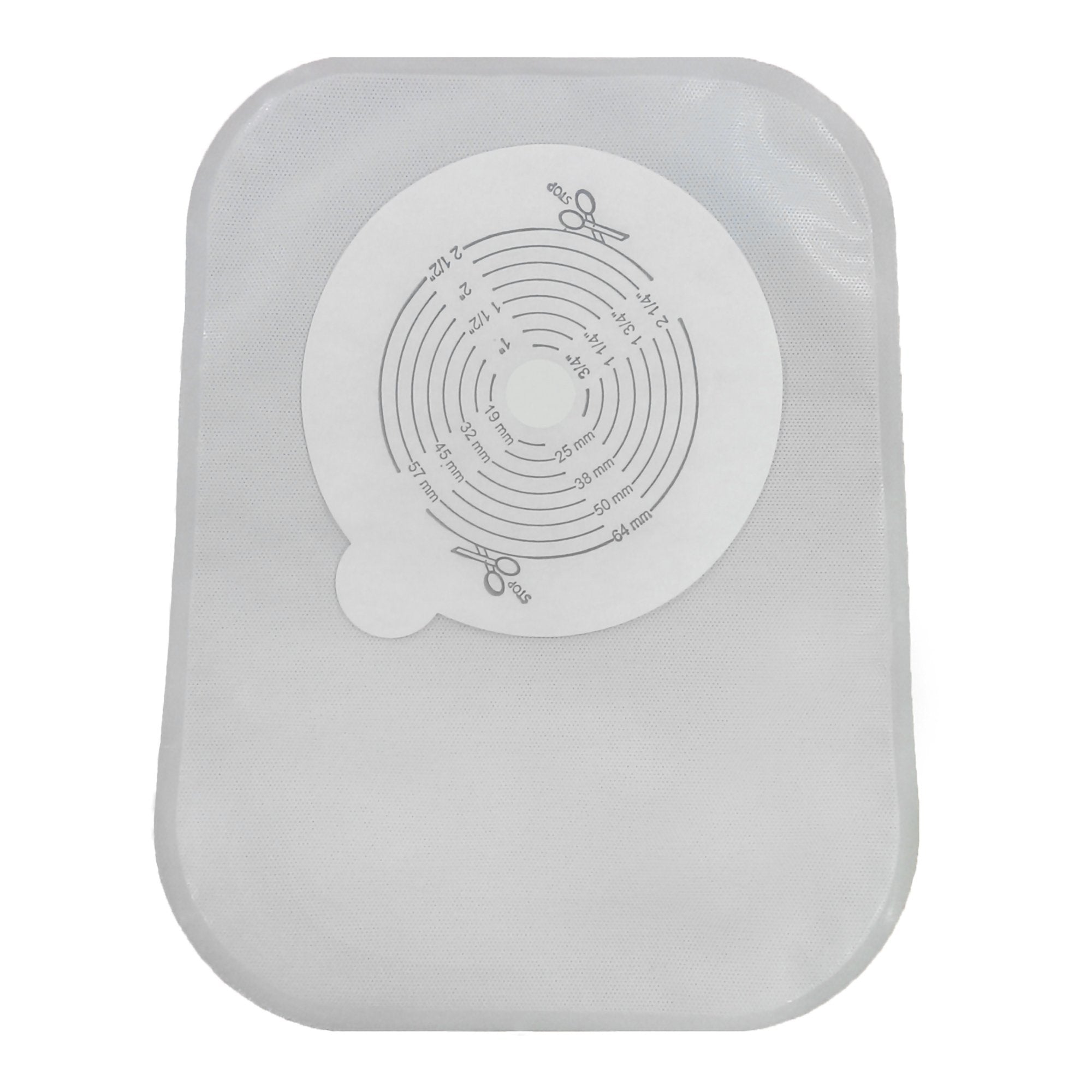 Securi-T™ One-Piece Closed End Transparent Filtered Ostomy Pouch, 8 Inch Length, 1/2 to 2½ Inch Stoma