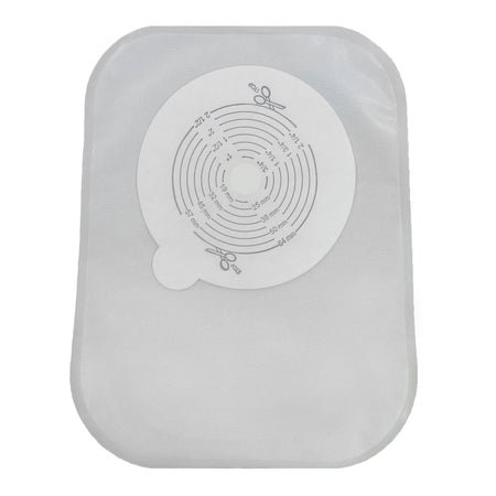 Securi-T™ One-Piece Closed End Transparent Filtered Ostomy Pouch, 8 Inch Length, 1/2 to 2½ Inch Stoma