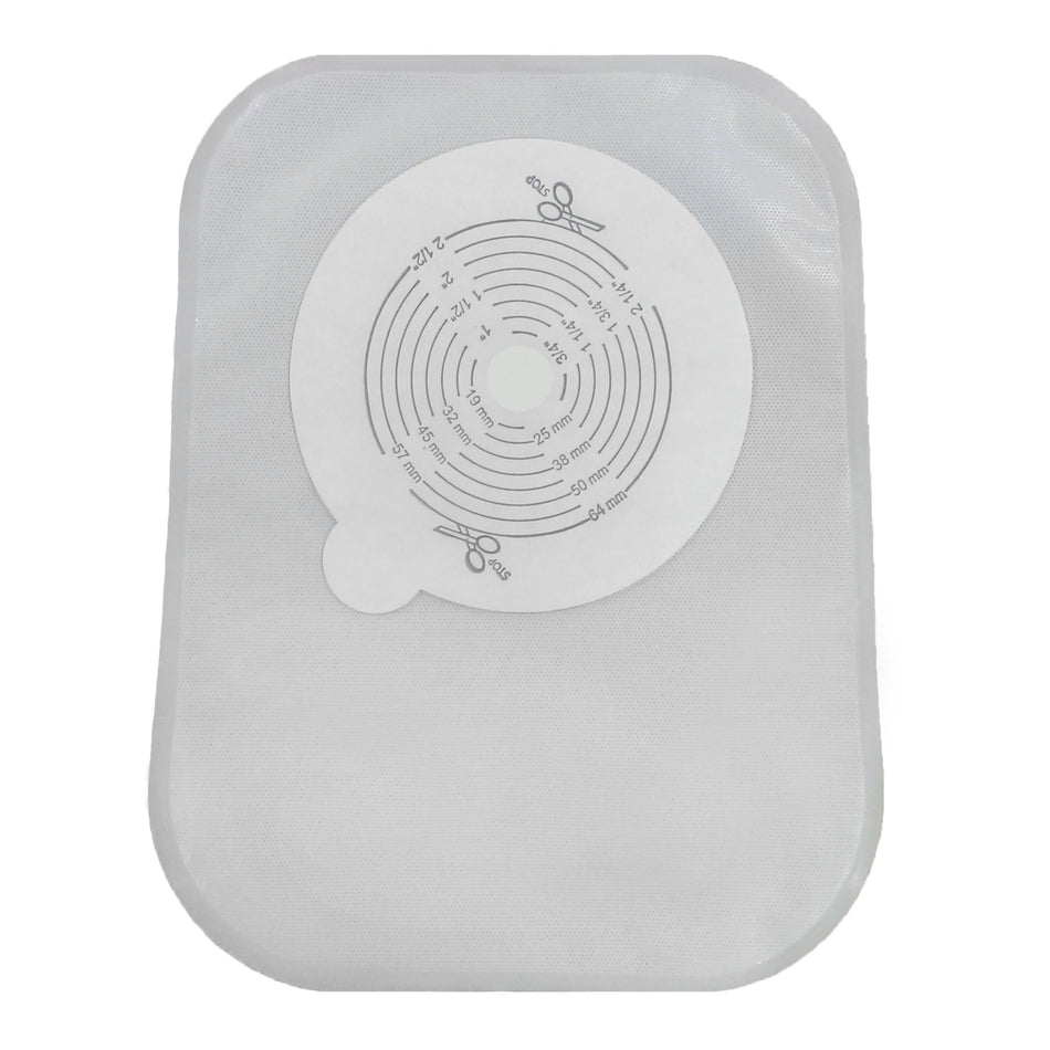 Securi-T™ One-Piece Closed End Transparent Filtered Ostomy Pouch, 8 Inch Length, 1/2 to 2½ Inch Stoma