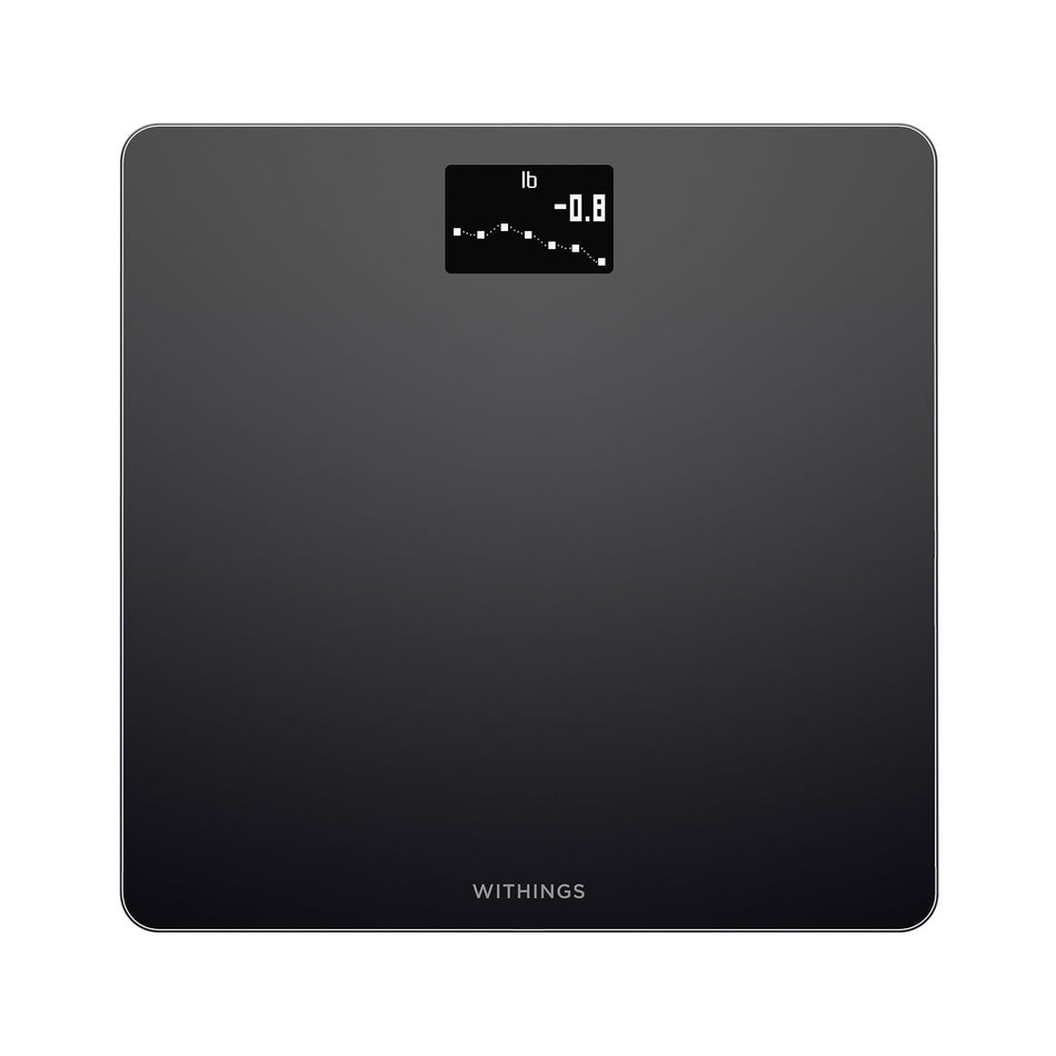 Floor Scale Withings Digital Display 5 -> 180kg (9 -> 396lb) Black Battery Operated