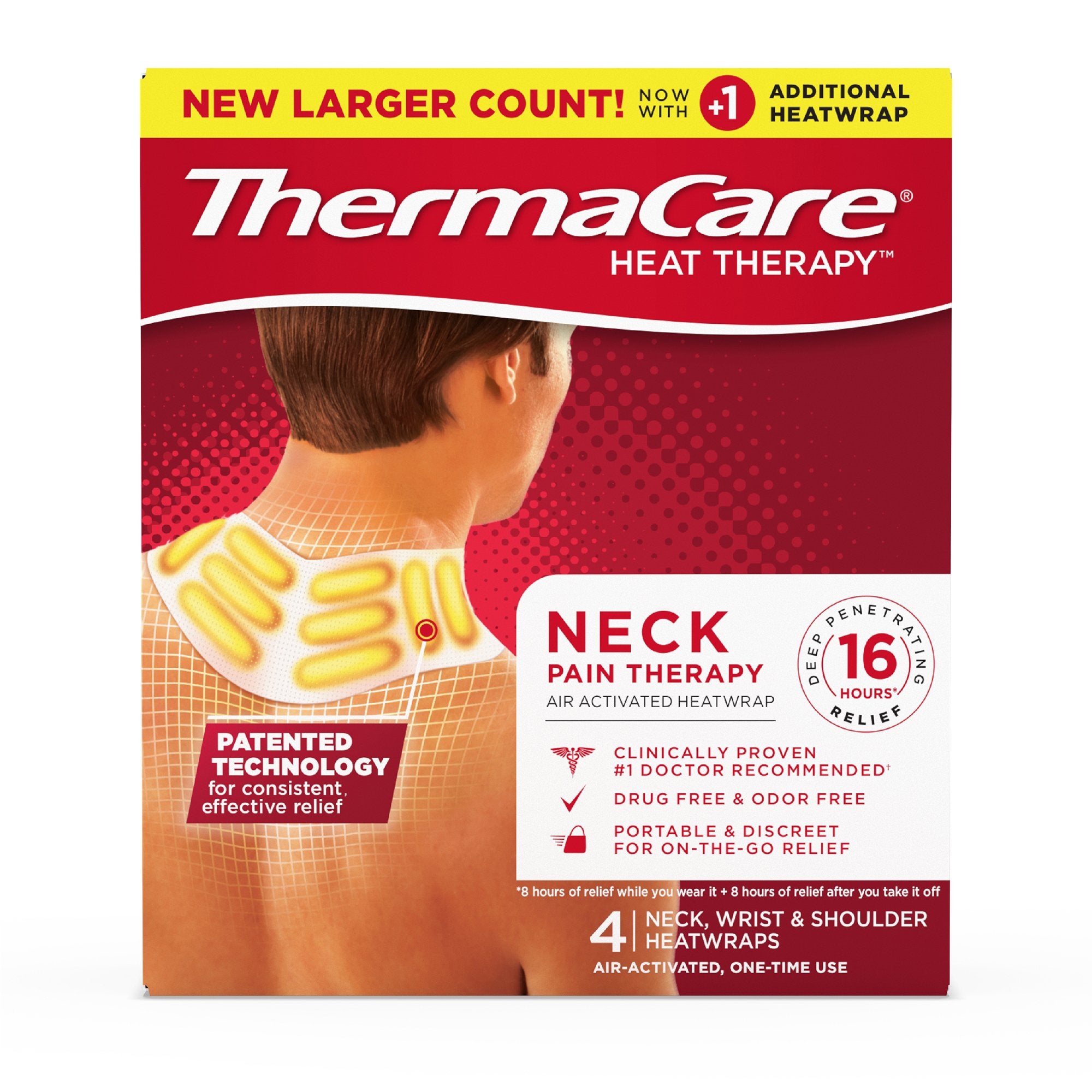 ThermaCare® Neck Pain Therapy Heatwraps, also for Wrists and Shoulders - Physical Therapy>Treatments>Hot - Emerson Healthcare