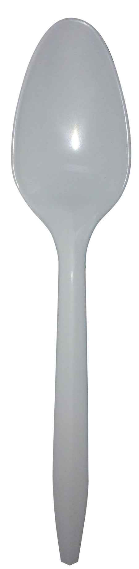 Teaspoon Empress™ Medium Weight White Plastic - Utensils>Eating Utensils - RJ Schinner Co