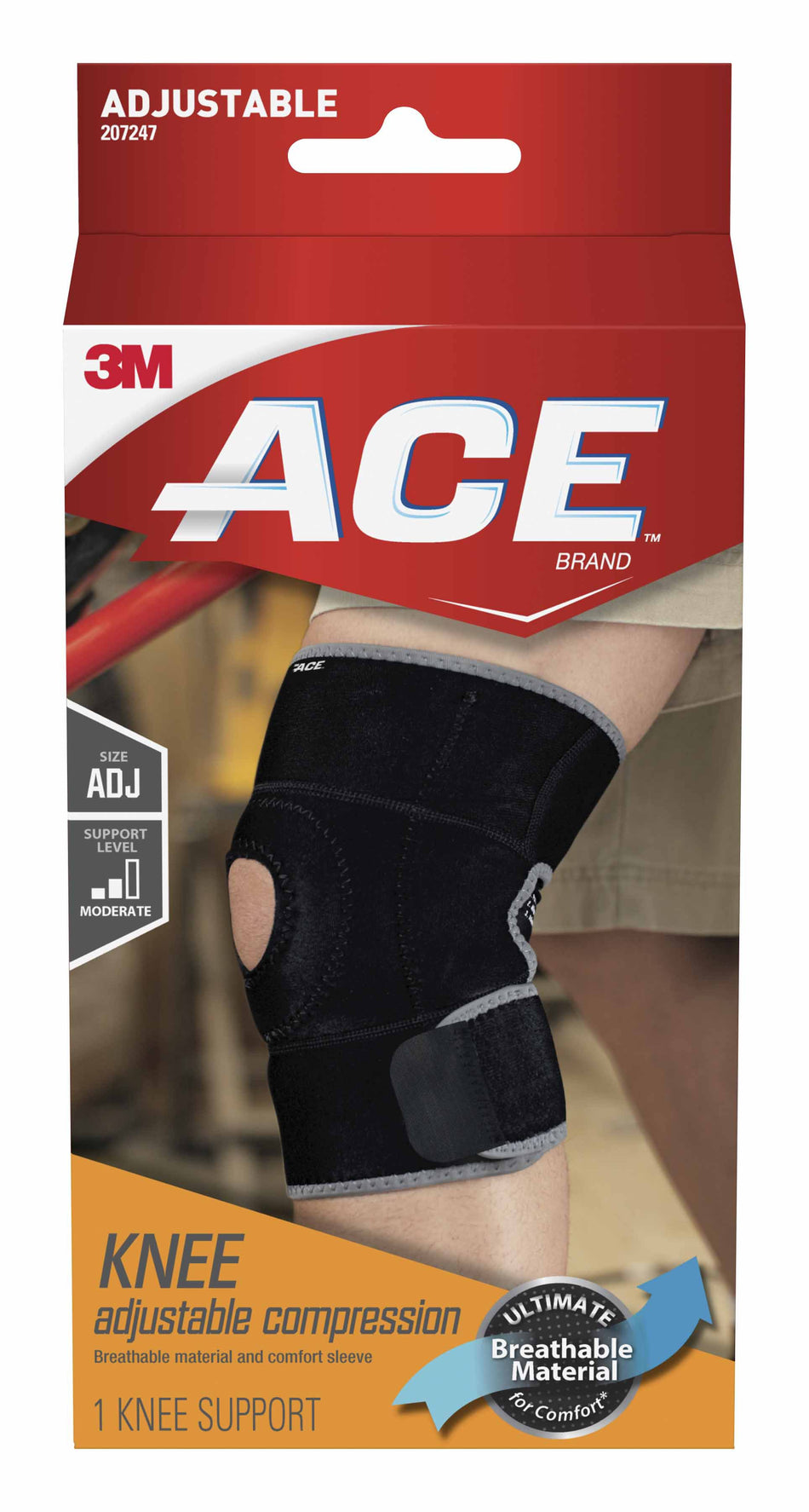 3M™ Ace™ Neoprene Open-Patella Compression Knee Support, One Size Fits Most - Orthopedic>Immobilizers, Splints and Support...