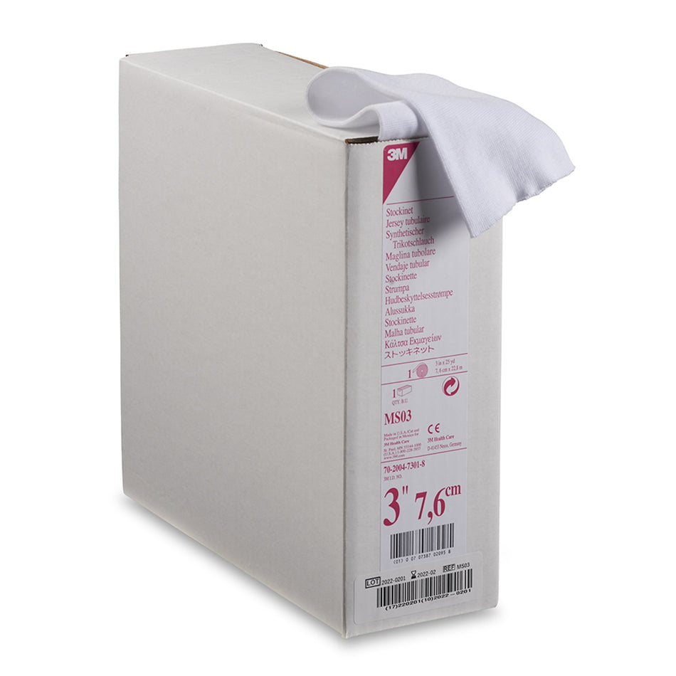 3M Synthetic Cast Stockinette, 3 Inch x 25 Yard-Stockinette Tubular / Undercast 3M Synthetic 3 Inch X 25 Yard Polyester NonSterile