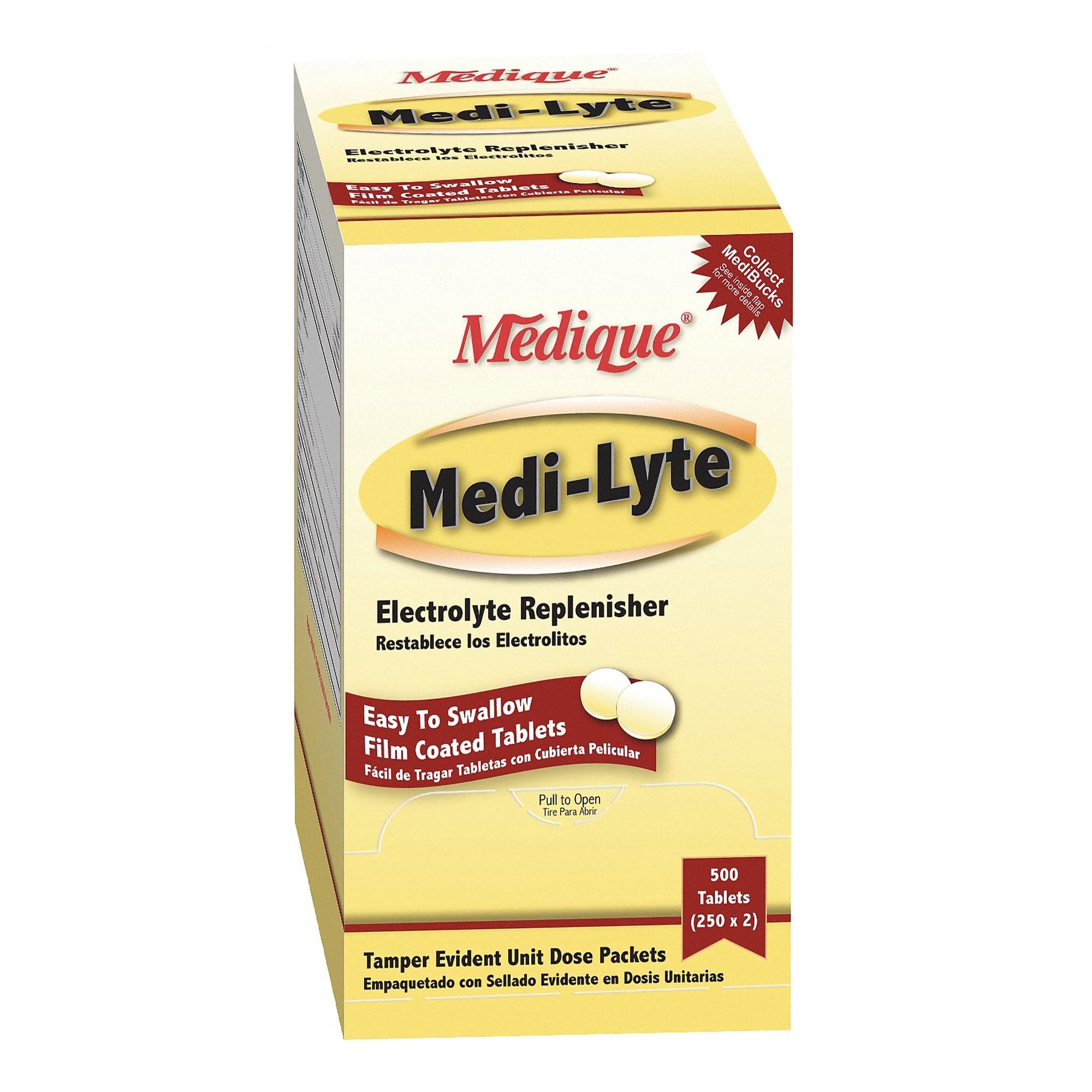 Medi-Lyte Calcium / Potassium / Magnesium Mineral Supplement-Mineral Supplement Medi-Lyte Calcium / Potassium / Magnesium 10.8 mg - 40 mg - 12 mg Strength Tablet 500 per Box
